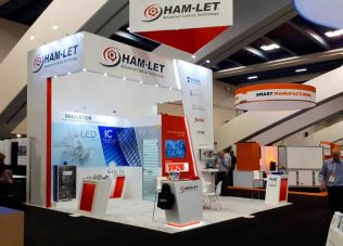 Innovative exhibition booth design for engaging visitor experiences.